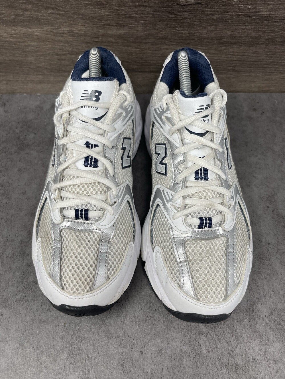 New Balance 530 White Navy Silver Womens Size 8 Running Walking Shoes MR530SG - Picture 3 of 11